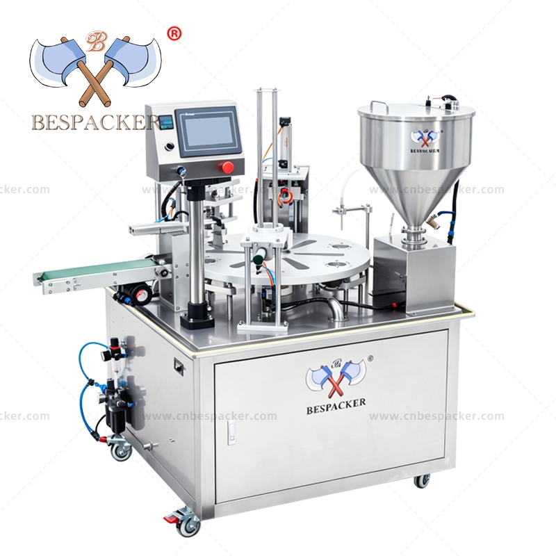 XBG-P900 Fully Automatic Disc Acid Milk Tea Beverage Chocolate Syrup Sealing Cup Machine