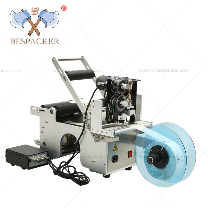 XT-50P Semi-automatic Cosmetic Round Bottle LabelerLabeling Machine With Coding